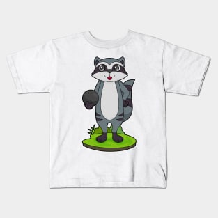 Racoon Bowling Bowling ball Kids T-Shirt